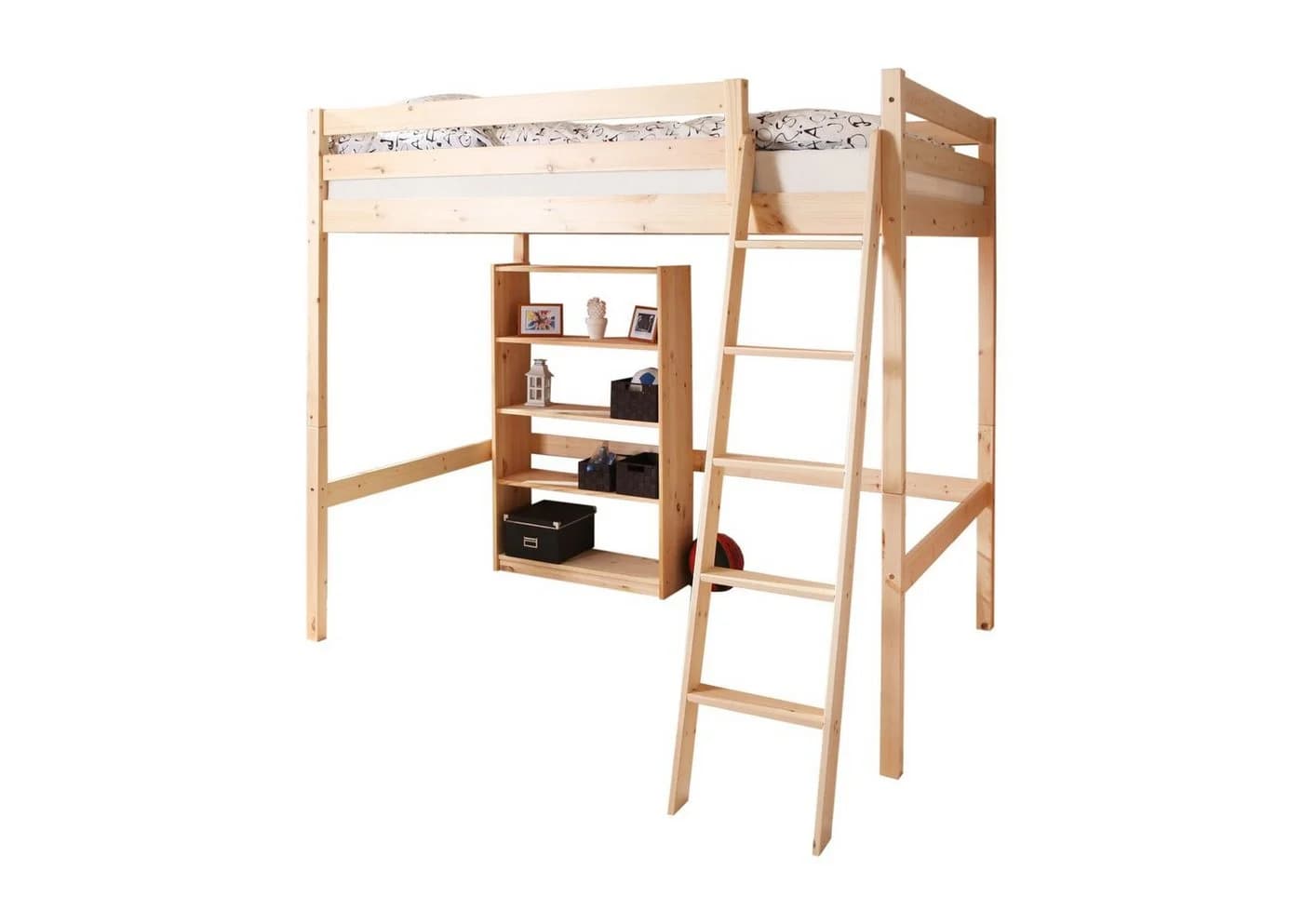 Ticaa Hochbett Matthias 140x200 Kiefer Natur - Bild 3