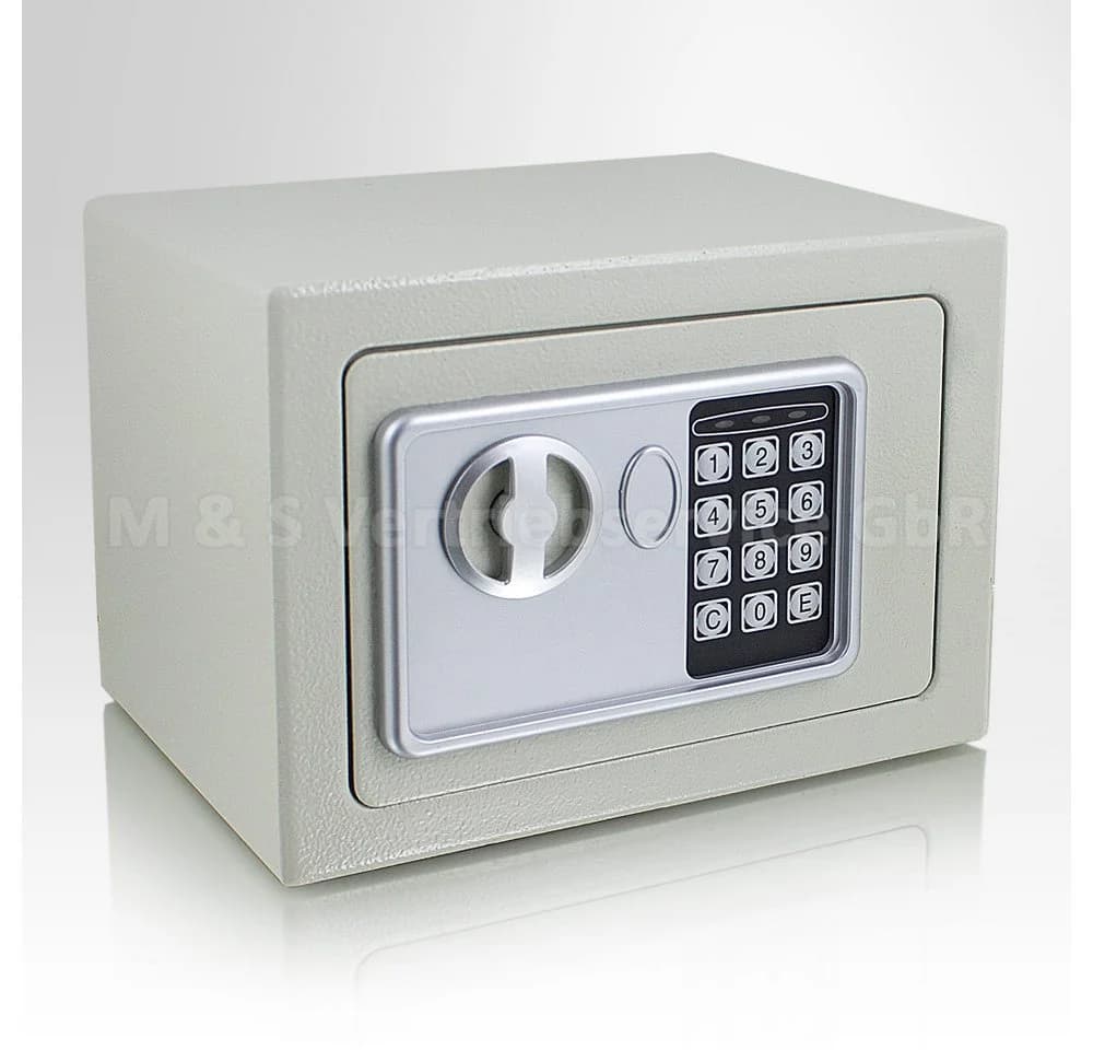 Bituxx Wandtresor Minisafe elektronisch Lichtgrau