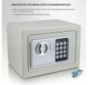 Bituxx Wandtresor Minisafe elektronisch Lichtgrau Bild 4