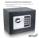 Bituxx Wandtresor Minisafe elektronisch Grau Bild 3