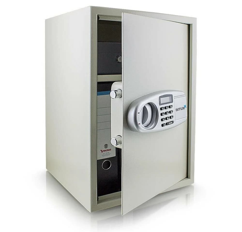 Bituxx Tresor elektronisch Lichtgrau MS-11389
