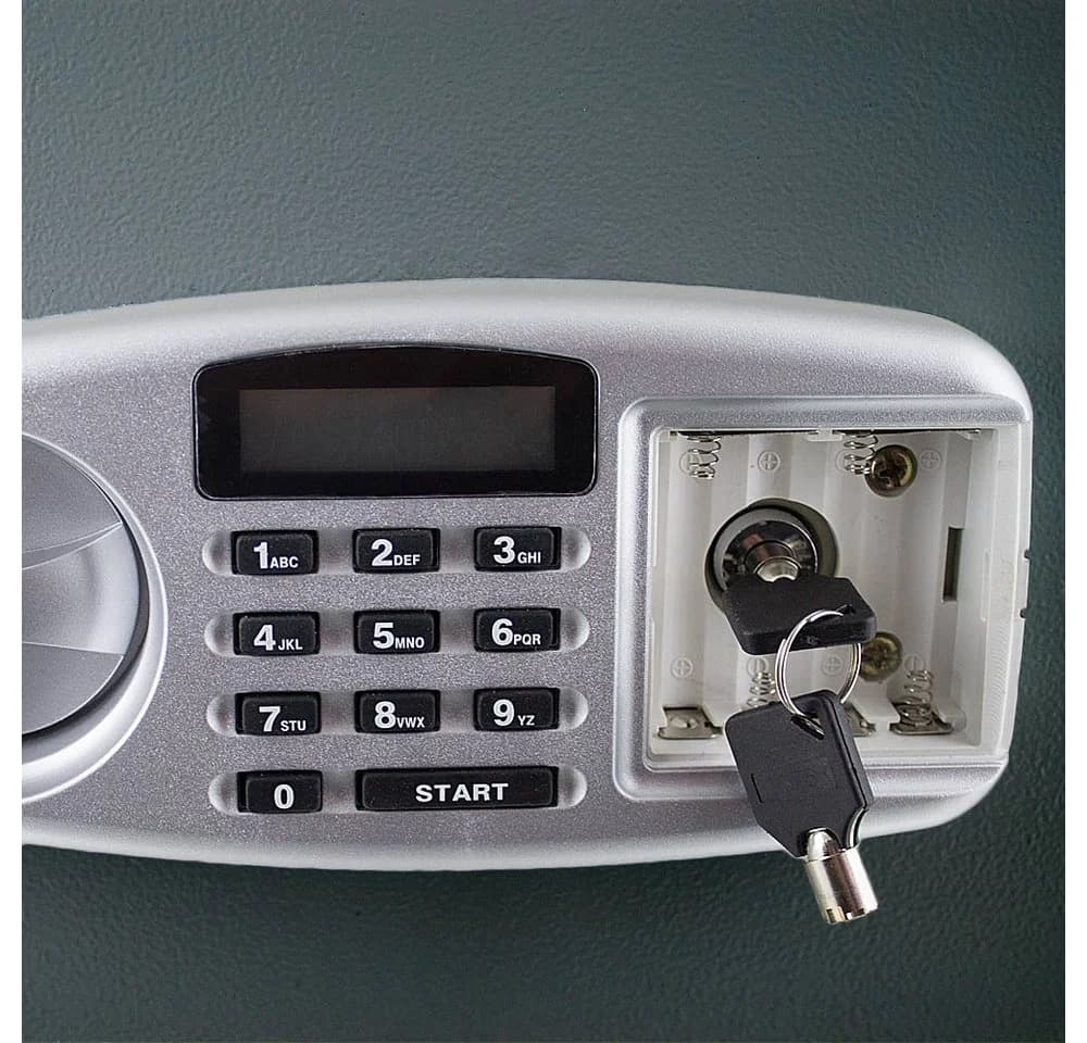 Bituxx Tresor elektronisch Grau MS-11392 mit Doppelbolzenverschluss - Bild 5