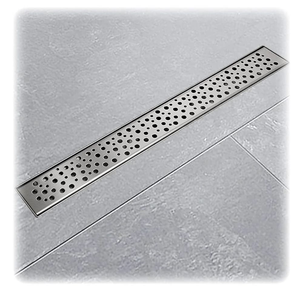 Bituxx Duschrinne Tropfen 90cm Edelstahl Silber - Bild 2