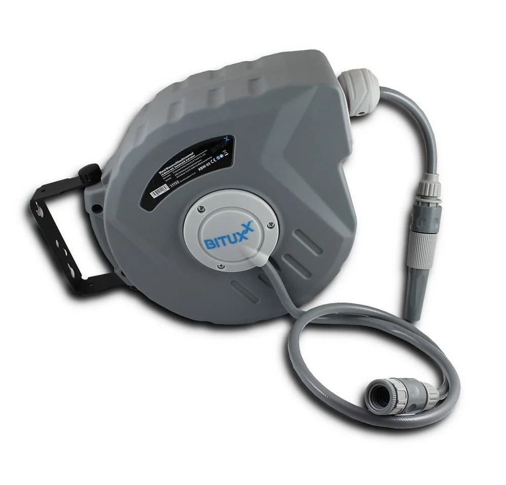 Bituxx Wasserschlauchtrommel 10m Automatik Grau - Bild 3