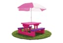 Bituxx Kindersitzgruppe mit Sonnenschirm Pink Bild 2