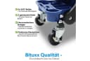 Bituxx Werkstatthocker rollbar mit Stauraum Blau/Schwarz Bild 1
