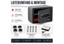 Bituxx Wandtresor Smart Safe 25L Schwarz Metall Bild 5