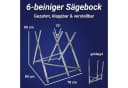 Bituxx Sägebock Klappbar Silber 150 kg Tragkraft Bild 1