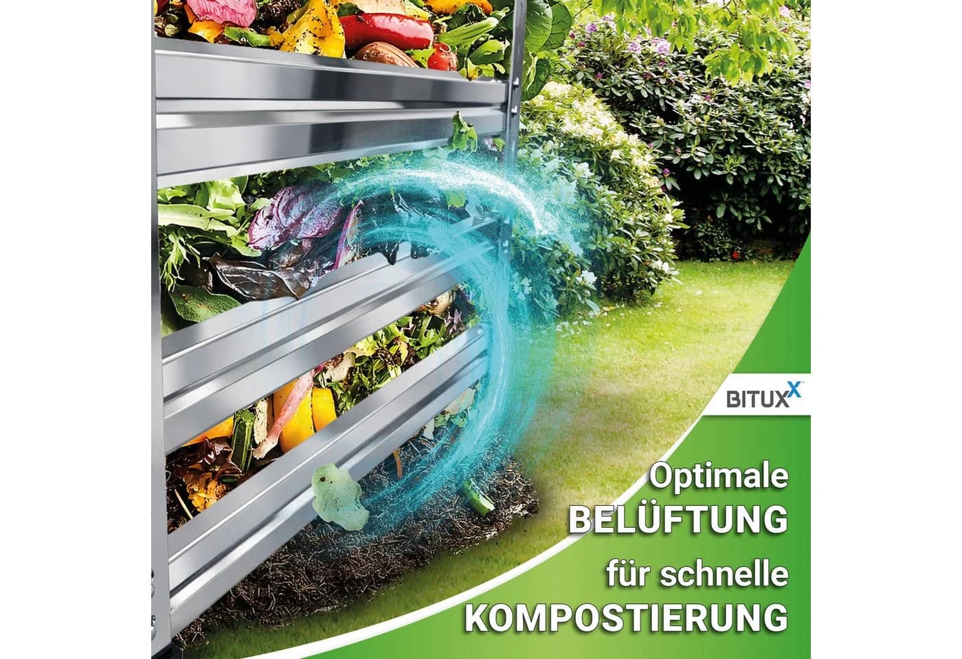 Bituxx Komposter 90x90cm 753.3 l Komposter - Bild 5