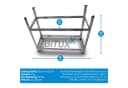 Bituxx Reifenregal Schwarz Stahl 150kg Tragkraft Bild 1