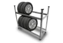 Bituxx Reifenregal Schwarz Stahl 150kg Tragkraft Bild 2