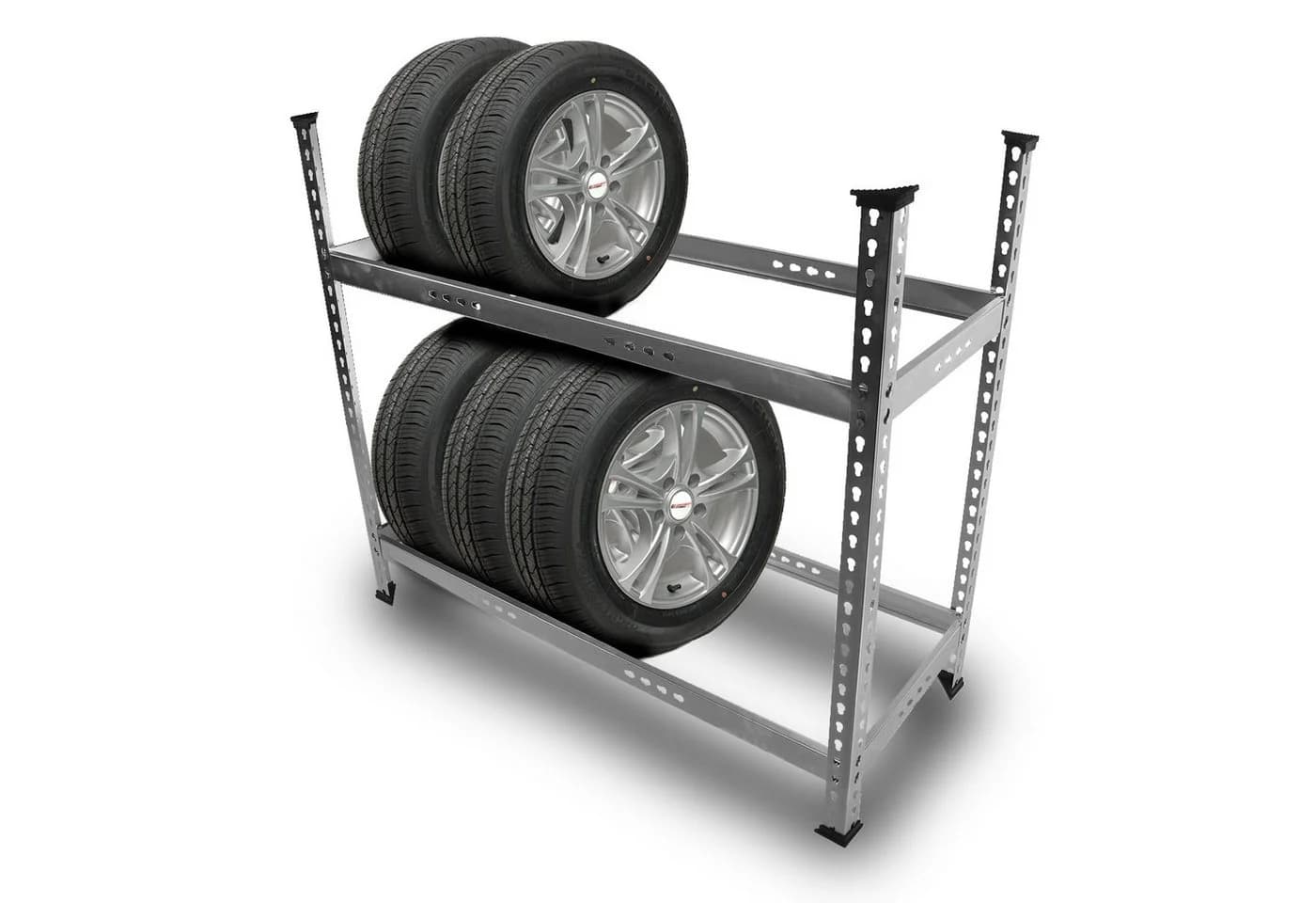 Bituxx Reifenregal Schwarz Stahl 150kg Tragkraft - Bild 2