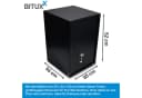 Bituxx Aktentresor Schwarz mit Doppelbolzenverschluss Bild 4