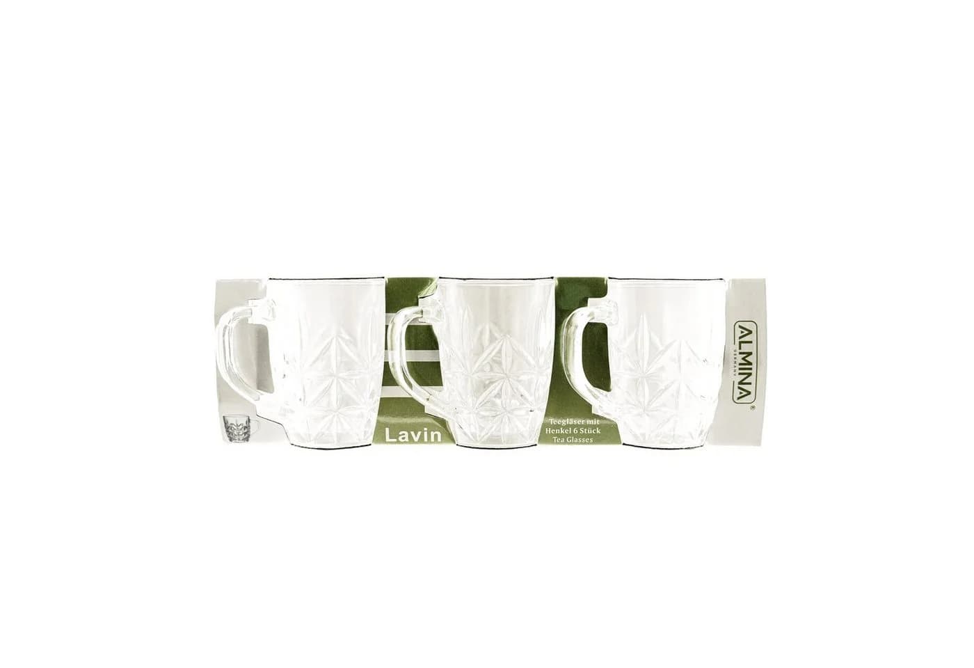 Almina Teeglas-Set 6-tlg. mit Henkel Transparent - Bild 4