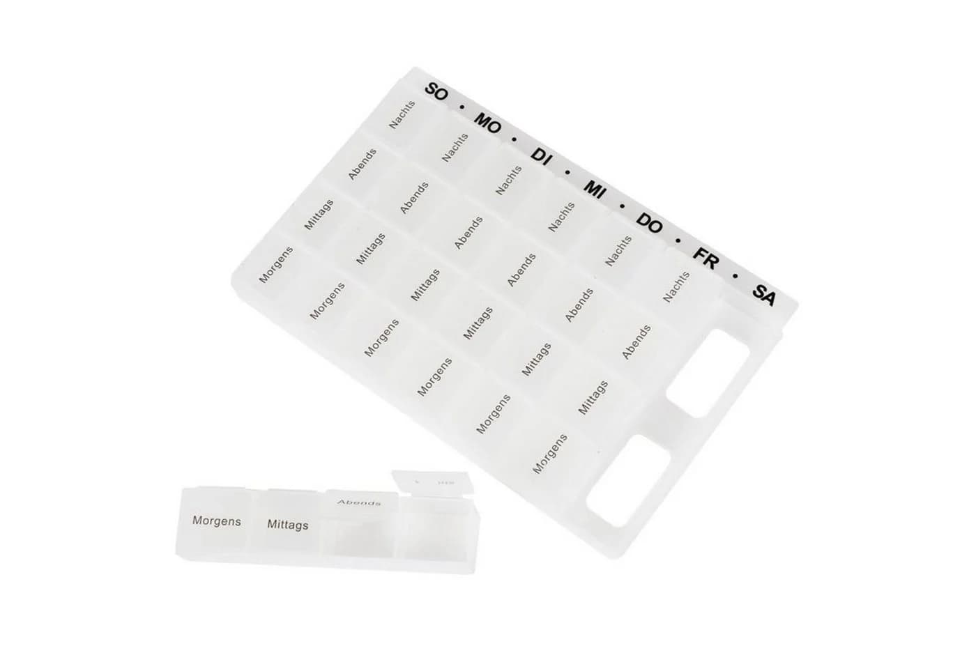 BURI Pillendose 7 Tage Wochenbox Medikamentenbox Tablettenbox