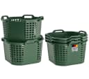 BURI Wäschekorb 5er Set 50 Liter Stapelbar Kunststoff Bild 2