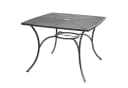BURI Gartentisch Metall 100cm Gartenmöbel Balkontisch Grau Bild 2