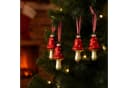 BURI Weihnachtsbaumkugel Fliegenpilz 4er-Set Glas Bild 1