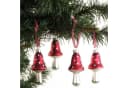 BURI Weihnachtsbaumkugel Fliegenpilz 4er-Set Glas Bild 2