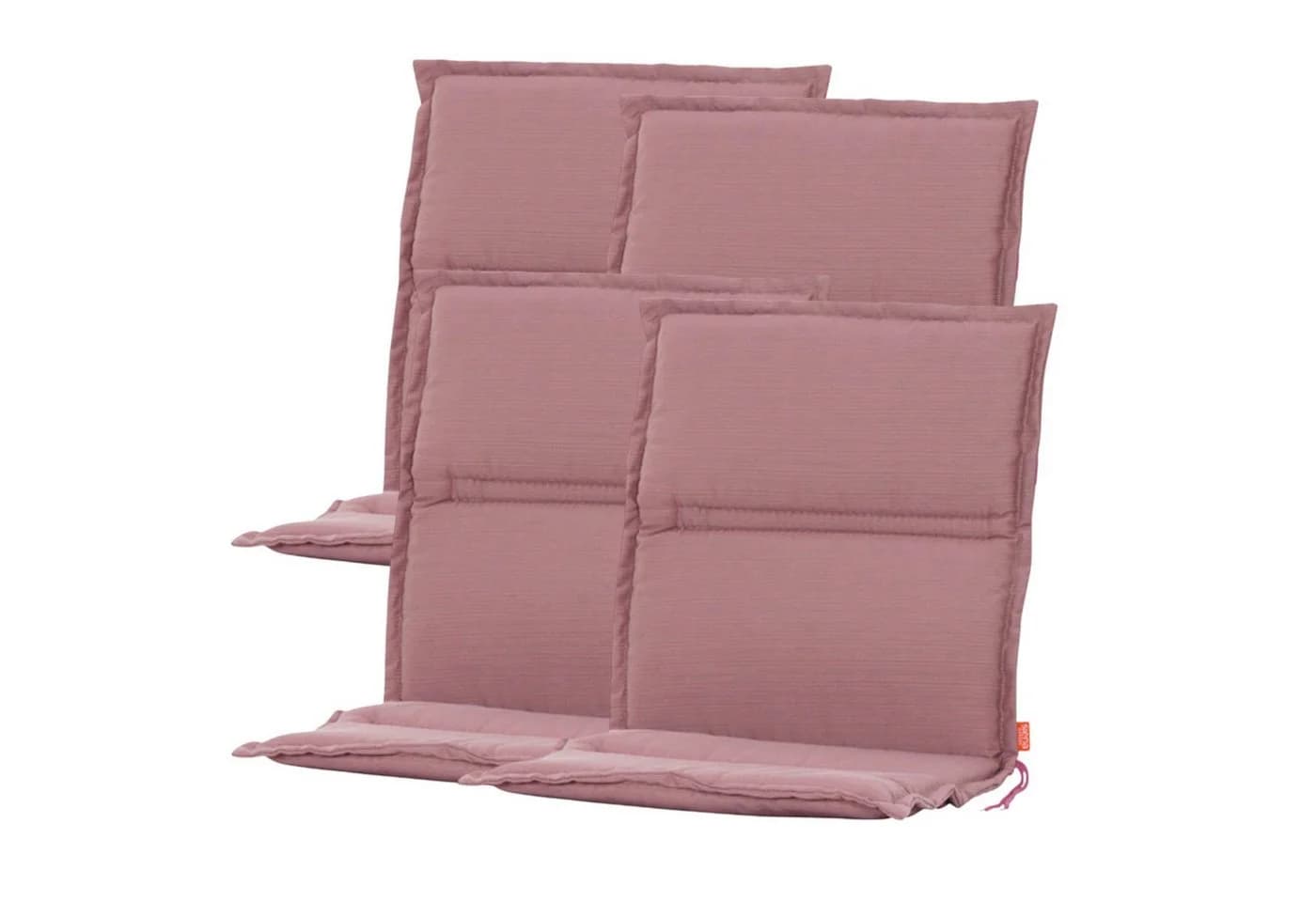 BURI Hochlehnerauflage Rosa mit Schaumkernfüllung