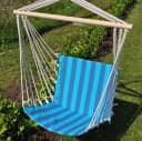 BURI Hängesessel aus Baumwolle Blau/Grau Bild 4