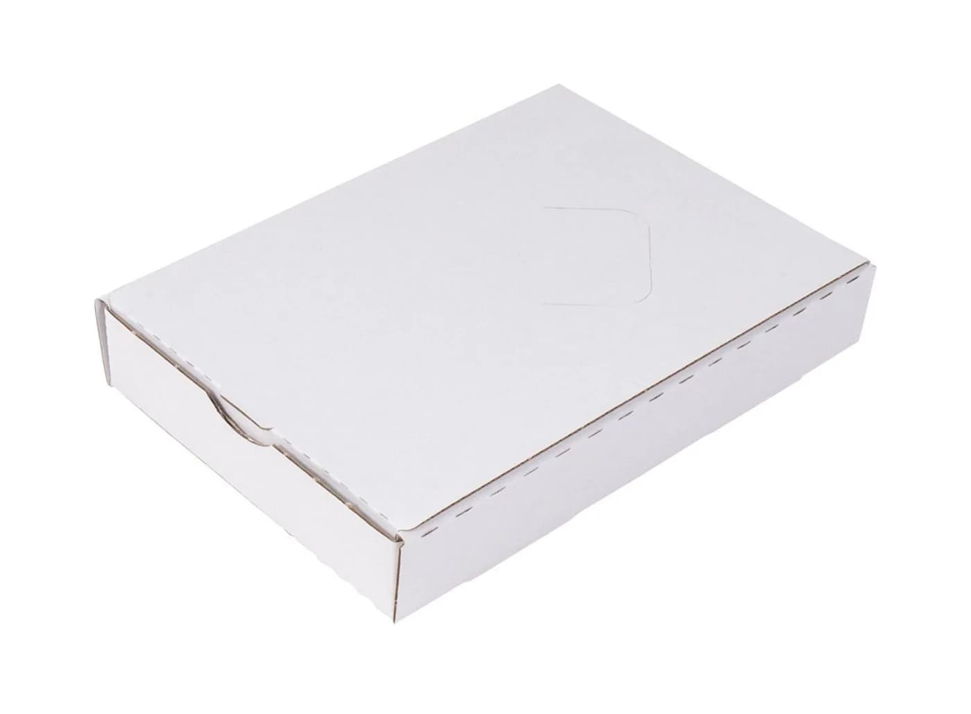 BURI Aufbewahrungsbox 50 Kartons 185x135x35 Versandkarton Faltkarton Großbrief Pappkarton Weiß - Bild 3