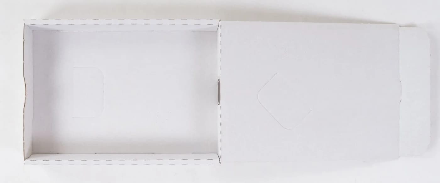 BURI Aufbewahrungsbox 50 Kartons 185x135x35 Versandkarton Faltkarton Großbrief Pappkarton Weiß - Bild 5