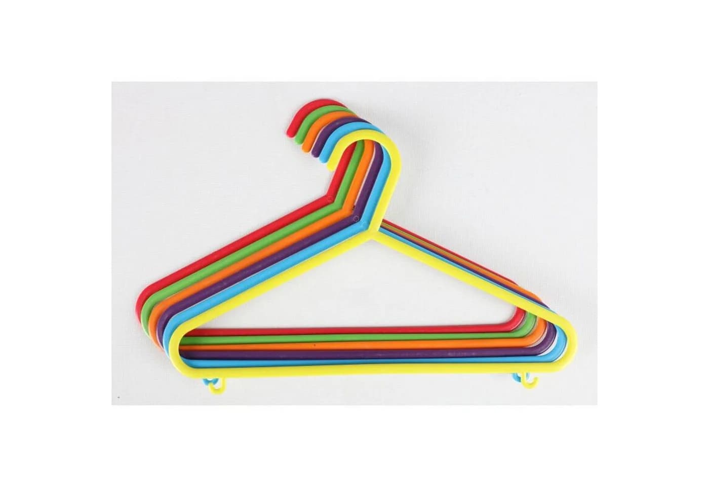 BURI Kinder Kleiderbügel 6er-Set Bunt Kunststoff