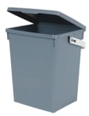 Jelenia Plast Aufbewahrungsbox Grau 5L mit Deckel und Tragebügel Bild 1