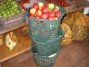 BURI 5er Set Wäschekorb stapelbar 25L grün Kunststoff Bild 5