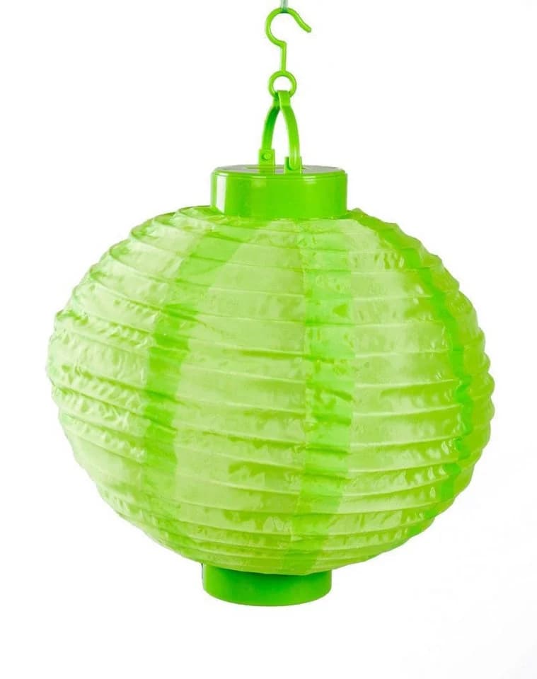 BURI Solar-Lampion mit LED Ø25cm Grün Polyester - Bild 4
