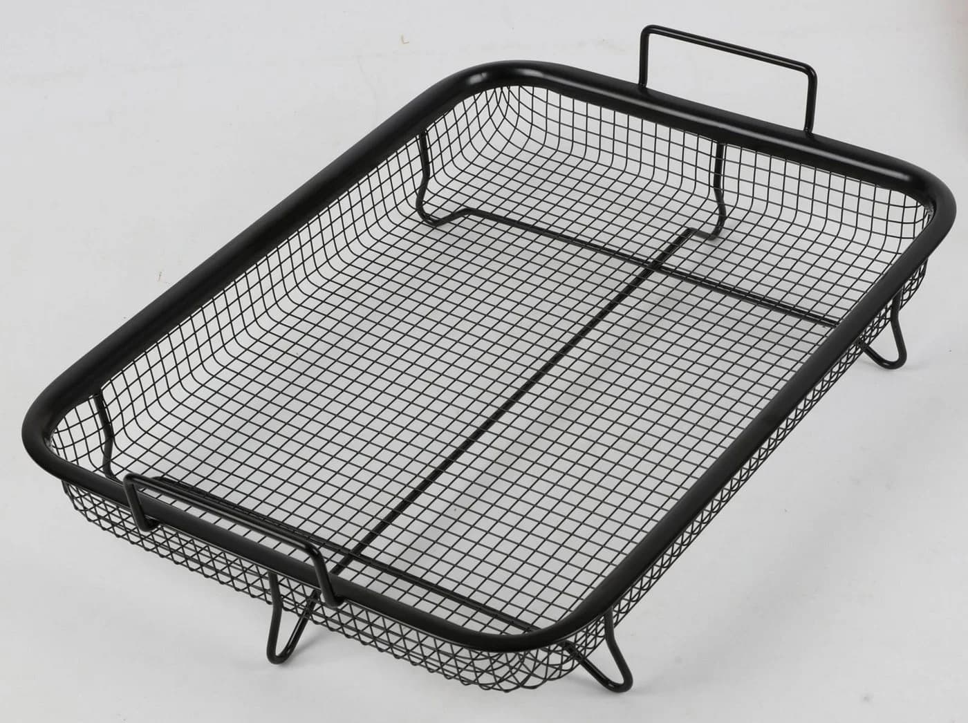 BURI Backofen Grillkorb Edelstahl mit Griffen - Bild 4