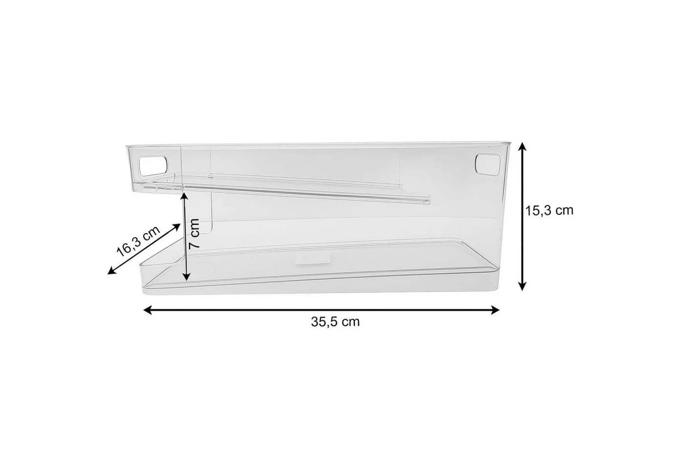 BURI Dosen Organizer 2er Set für Kühlschrank, Selbstrollend, Kunststoff - Bild 4