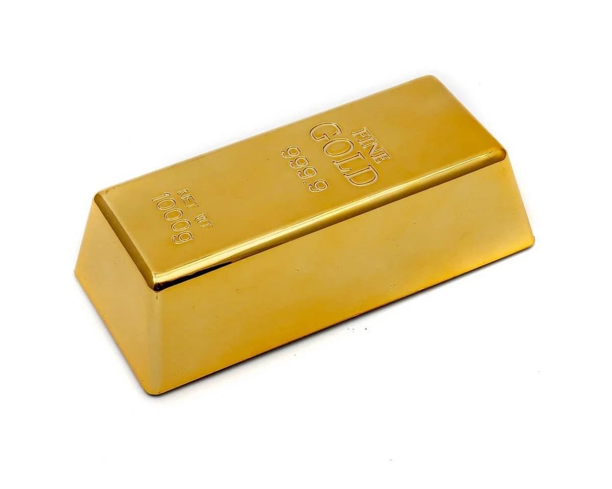 Goods+Gadgets Türstopper Goldbarren Türkeil – Realistischer Türkeil Gold - Bild 2