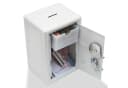Goods+Gadgets Mini Tresor Safe mit Zahlenschloss – Silber Metall Geldkassette Bild 1