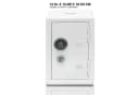 Goods+Gadgets Mini Tresor Safe mit Zahlenschloss – Silber Metall Geldkassette Bild 3
