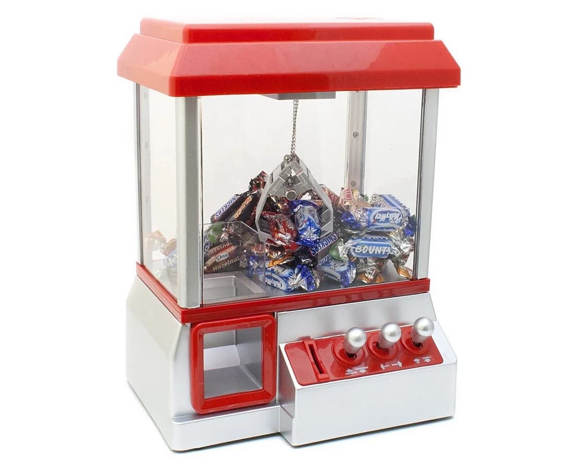 Goods+Gadgets Candy Grabber Süßigkeitenautomat mit Greifarm & Joystick