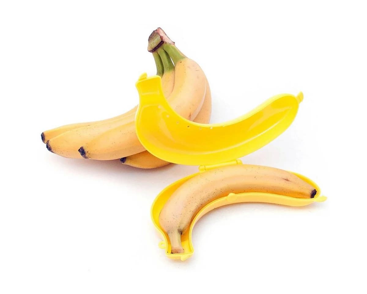 Goods+Gadgets Bananenbox Aufbewahrungsbox Kunststoff Gelb - Bild 2
