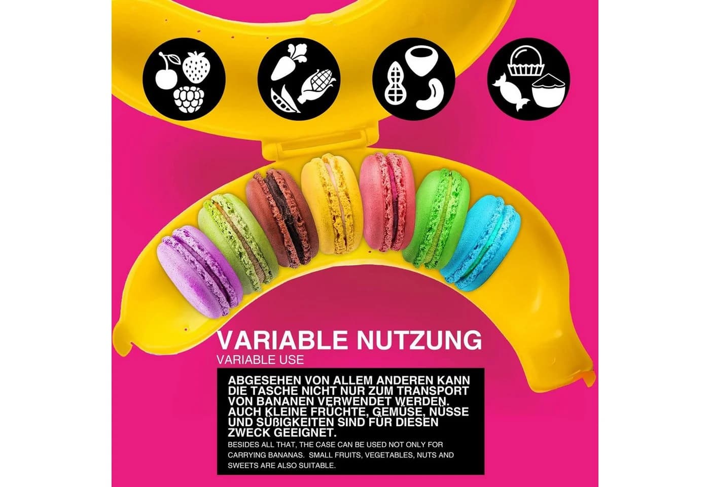Goods+Gadgets Bananenbox Aufbewahrungsbox Kunststoff Gelb - Bild 5