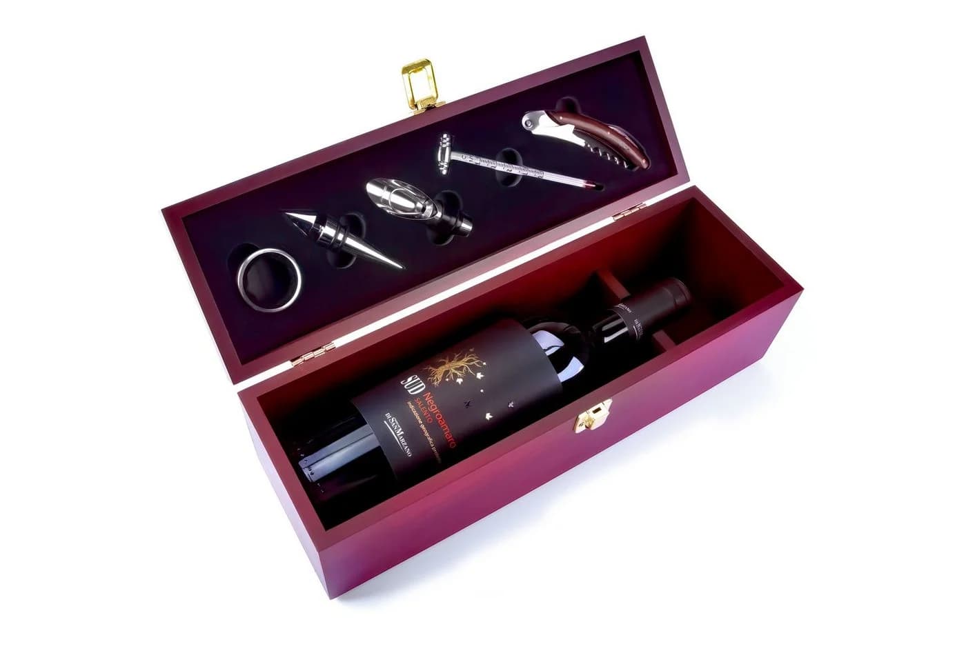 Goods+Gadgets Sommelier Weinset 6-teilig Holzbox mit Zubehör - Bild 2