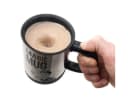 Goods+Gadgets Selbstrührende Tasse Edelstahl Schwarz/Silber Bild 2