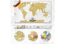 Goods+Gadgets Rubbel Weltkarte Poster – Interaktive Reise-Karte zum Freirubbeln Bild 1
