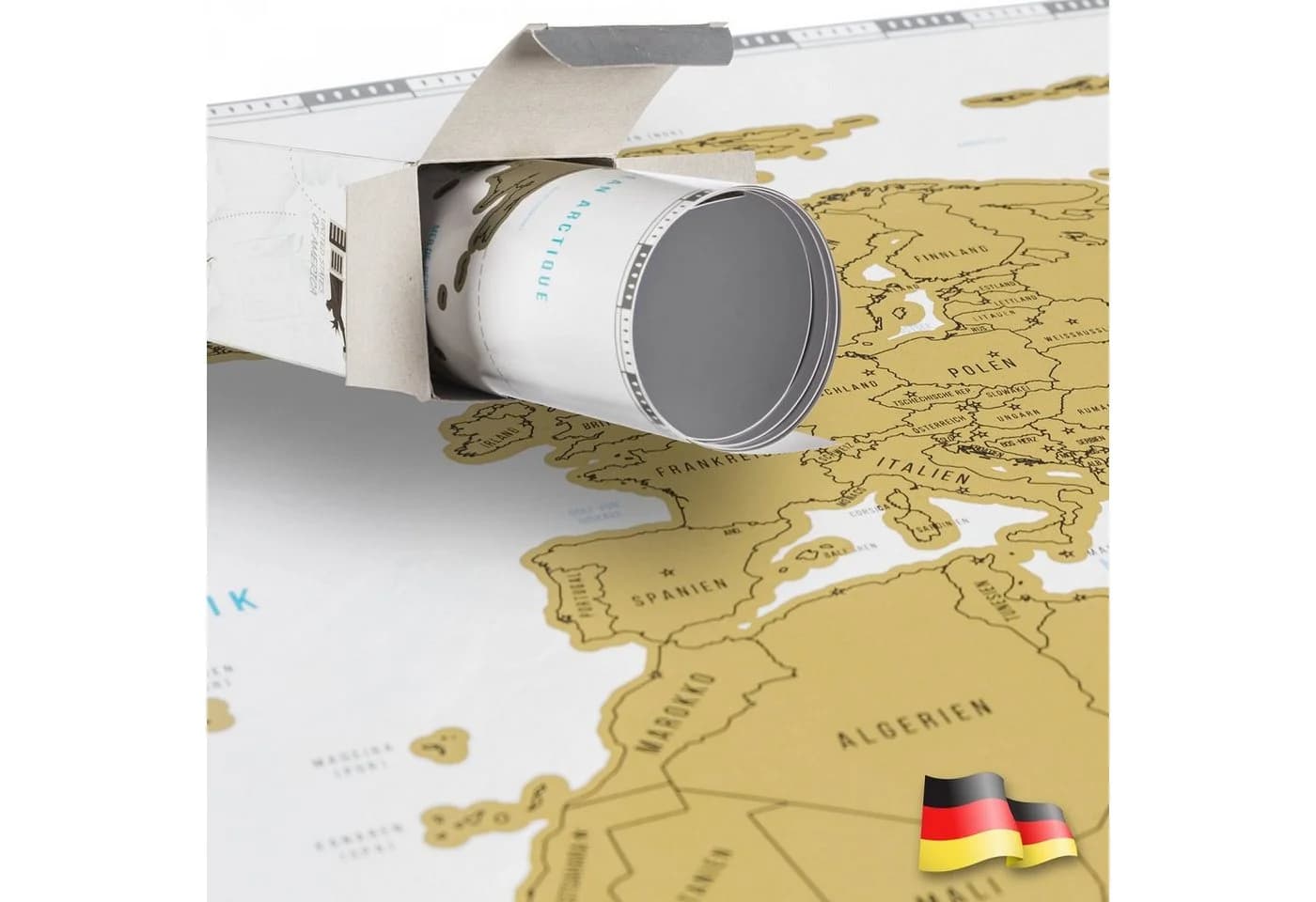 Goods+Gadgets Rubbel Weltkarte Poster – Interaktive Reise-Karte zum Freirubbeln - Bild 3