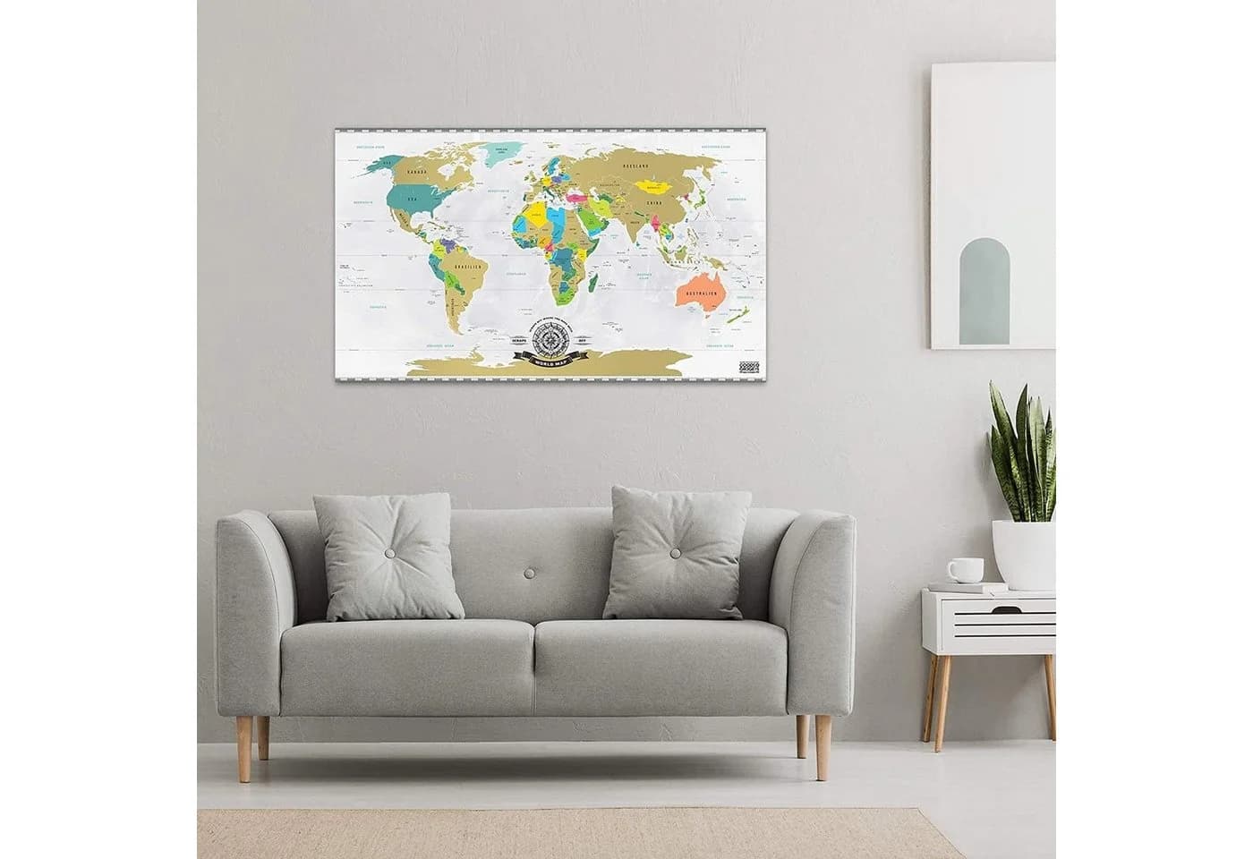 Goods+Gadgets Rubbel Weltkarte Poster – Interaktive Reise-Karte zum Freirubbeln - Bild 5