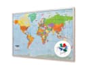Goods+Gadgets Kork-Weltkarte XXXL Pinnwand Reise-Tracker Wanddeko Bild 4