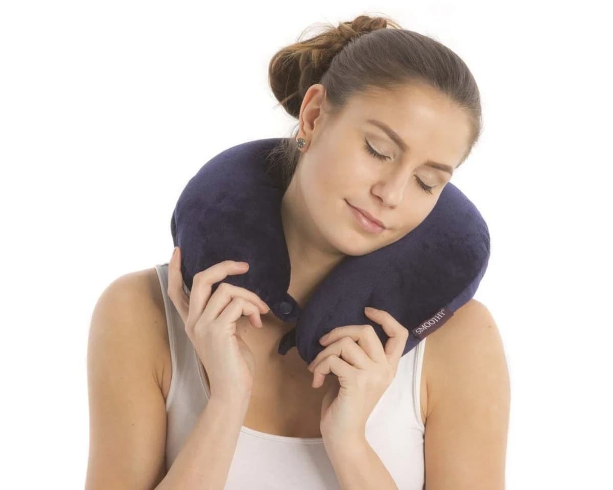 Smoothy Reisekissen Ergonomisch mit Microbeads & Fleece