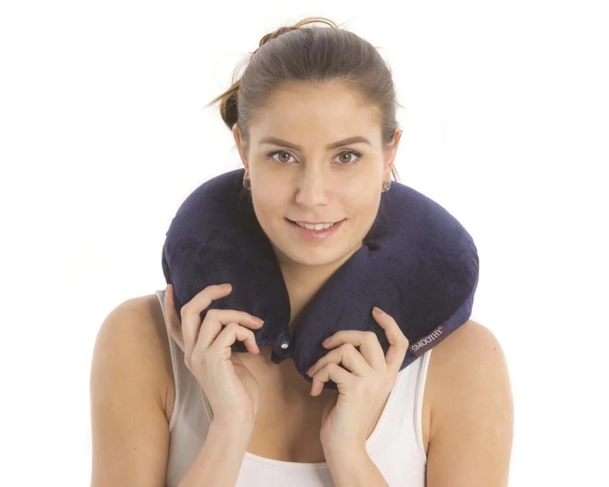 Smoothy Reisekissen Ergonomisch mit Microbeads & Fleece - Bild 2