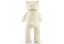 Feluna XXL Kuschelbär 120 cm Weiß Weicher Plüsch Teddy mit Schleife Bild 3