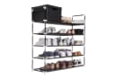 Goods+Gadgets Schuhregal XXL für 25 Paar Schuhe Schwarz Aluminium Bild 2