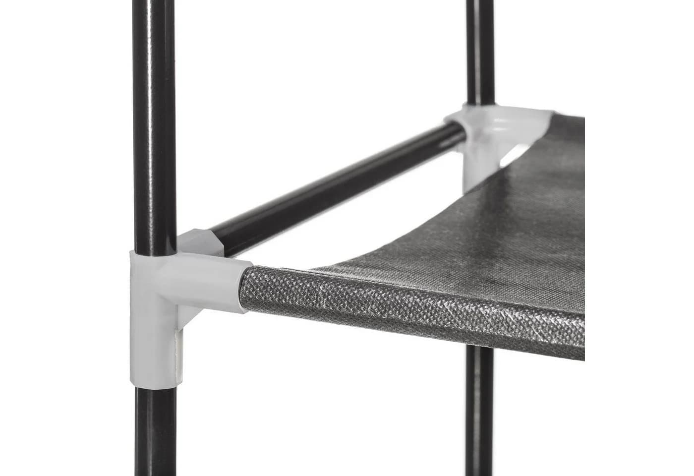 Goods+Gadgets Schuhregal XXL für 25 Paar Schuhe Schwarz Aluminium - Bild 4